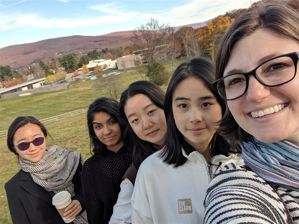 Students visiting the Clark Art Institute in nearby Massachusetts
