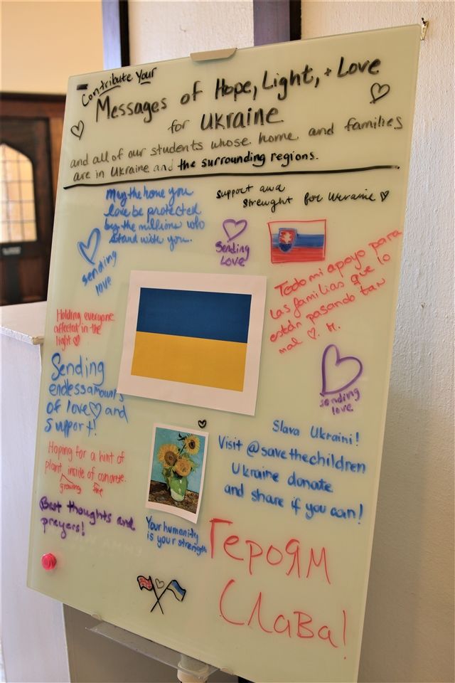 The Emma community shares messages of hope and support for those impacted by the violence in Ukraine