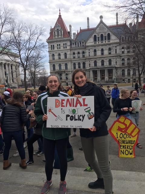 Emma Willard School students at the Youth Climate Strike
